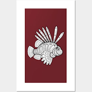 Native Inspired Lion Fish Posters and Art